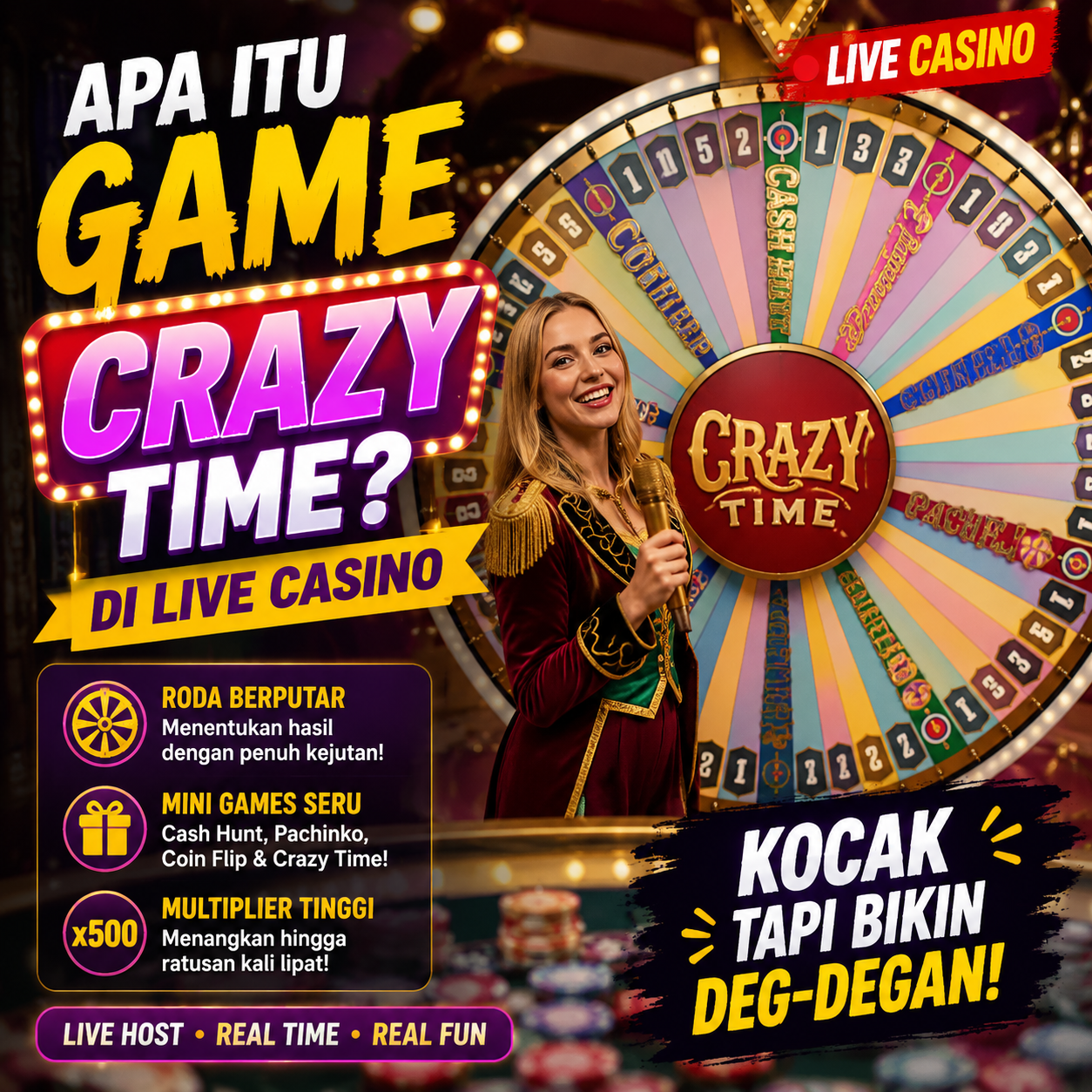 Apa Itu Game Crazy Time di Live Casino? Kocak Tapi Bikin Deg-degan