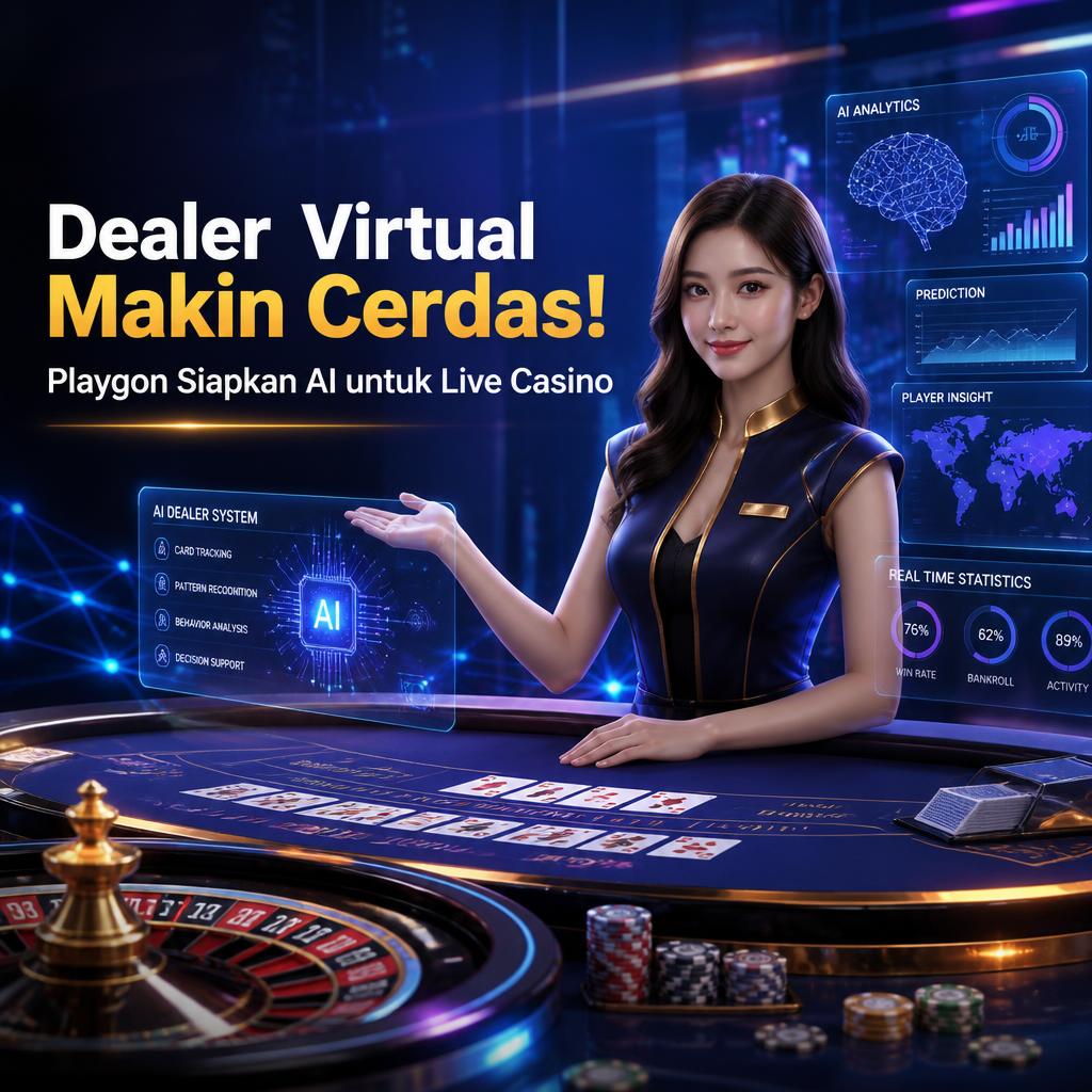 Dealer Virtual Makin Cerdas! Playgon Siapkan AI untuk Live Casino