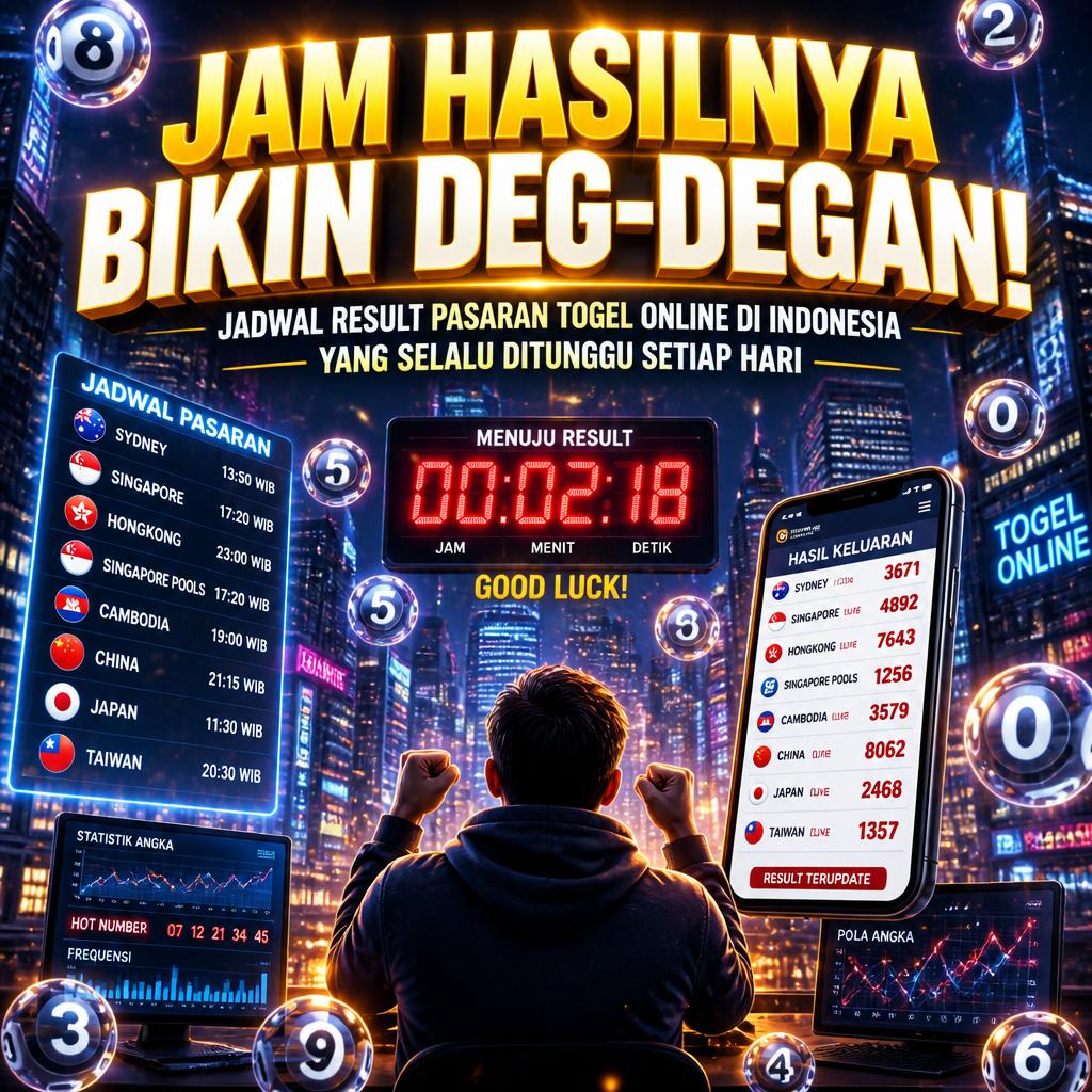 Jam Hasilnya Bikin Deg-Degan! Jadwal Result Pasaran Togel Online di Indonesia yang Selalu Ditunggu Setiap Hari